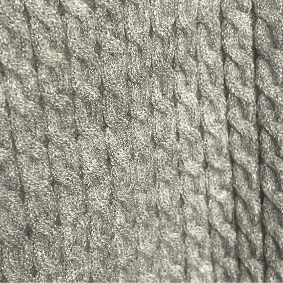 WeWoreWhat Varsity Cardigan Sweater Button Front Long M/L Heather Grey NWT - Picture 15 of 16